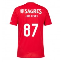 Camiseta Benfica Joao Neves #87 Primera Equipación Replica 2024-25 mangas cortas